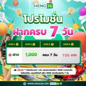 โปรโมชั่น heng36 แจกโบนัสสล็อตออนไลน์